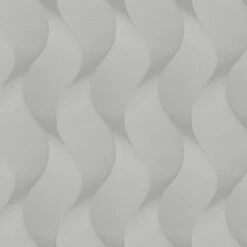 Colani Vliestapete Legend Welle 3D Silber Glanz 59810