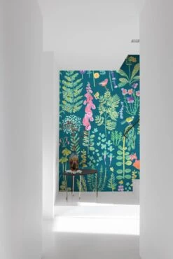 Digitaldruck Blumen Gräser Blau Grün Rosa ML1902 -Home Wallpaper Store Digitaldruck Blumen Graeser Blau Gruen Rosa ML1902 63217707