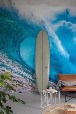 Digitaldruck Welle Wasser Blau Türkis Weiß ML1301 -Home Wallpaper Store Digitaldruck Welle Wasser Blau Tuerkis Weiss ML1301 63217699 1