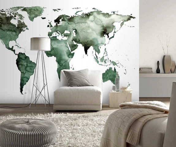 Fototapete Rasch Leo La Douce Kontinente Grün 100556 1 Fototapete Rasch Leo La Douce Kontinente Grün 100556