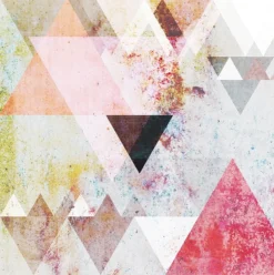 Fototapete Rasch Maraike Böhmer Dreiecke Rot 100952