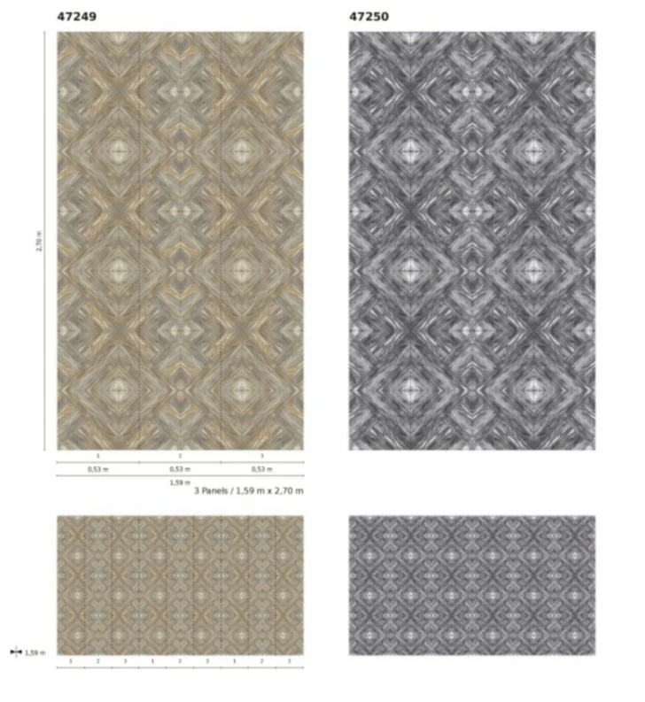 Fototapete Vlies Grafisch Holz-Optik Braun Beige 47249 3 Fototapete Vlies Grafisch Holz-Optik Braun Beige 47249 – Bild 3