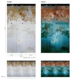 Fototapete Vlies Industrial Beton-Optik Blau Grün 47227 -Home Wallpaper Store Fototapete Vlies Industrial Beton Optik blau gruen 47227 63210678 2