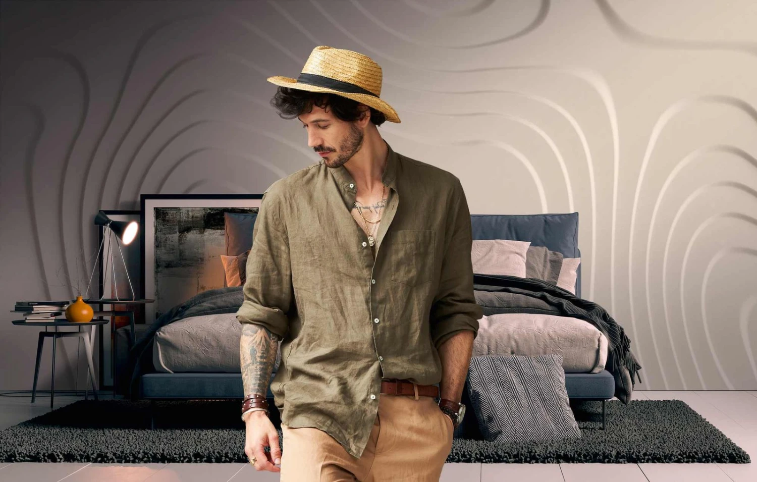 A.S. Creation Fototapeten 3D Grafisch Maserung Grau Vlies 38292-1 1 A.S. Creation Fototapeten 3D Grafisch Maserung Grau Vlies 38292-1