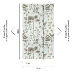 A.S. Creation Fototapeten Affen Dschungel Pflanzen Blau Grün 38231-1 -Home Wallpaper Store Fototapeten Affen Dschungel Pflanzen blau gruen 38231 1 63209610 1