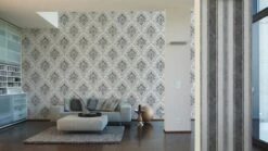 Jette Joop Tapete Vlies Struktur Weiß Metallic 33923-1 -Home Wallpaper Store Jette Joop Tapete Vlies Struktur weiss silber Me 2