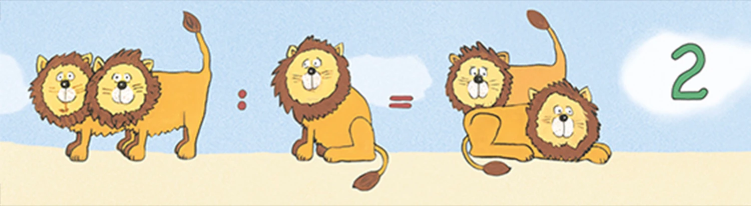 Kinderbordüre Löwen Zahlen Blau Braun Jonas Kötz 46521 1 Kinderbordüre Löwen Zahlen Blau Braun Jonas Kötz 46521