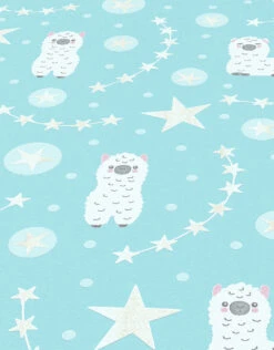 Kindertapete Sweet And Cool Alpaka-Motiv Türkis 10161-18 -Home Wallpaper Store Kindertapete Sweet and Cool Alpaka Motiv Glitzer 63213857 7