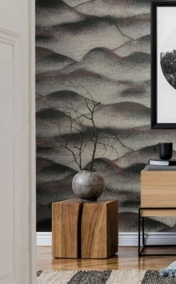 Marburg Vliestapete Schwarz Silber Hügel 34022 -Home Wallpaper Store Marburg Vliestapete Huegel 34022 63214521 1