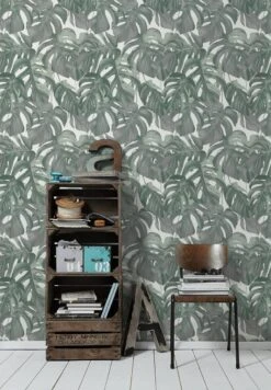 A.S. Creation Michalsky Tapete Vlies Natur Floral Dunkel-grün 36519-1 -Home Wallpaper Store Michalsky Tapete Vlies Natur Floral dunkelgruen 2