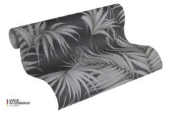 A.S. Creation Michalsky Tapete Vlies Palmblätter Schwarz Grau 36505-3 -Home Wallpaper Store Michalsky Tapete Vlies Palmblaetter schwarz grau 3