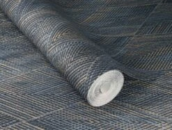 Vliestapete Rasch Blau Gold Rauten Linien 844146 -Home Wallpaper Store Rasch Vliestapete Rauten Grafik Blau Gold 844146 63214470 3