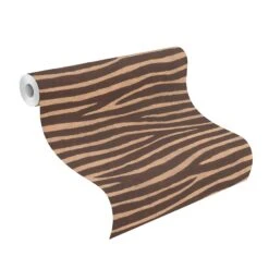 Vliestapete Rasch 751741 Felloptik Zebra Beige Braun -Home Wallpaper Store Rasch Vliestapete Zebra Streifen Beige Braun 751741 63215944 2