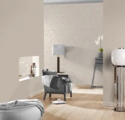 Vliestapete Barock Ornament Rasch Beige Creme 449020 -Home Wallpaper Store Rasch Vliestapete beige braun Barock Muster Flor 1