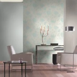 Tapete Vlies Struktur Aquamarin Rasch Florentine 448603 -Home Wallpaper Store Rasch Vliestapete helltuerkis uni Florentine 201 1
