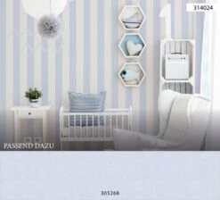 A.S. Creation Tapete AS Creation Streifen Creme Blau 3140-24 -Home Wallpaper Store Tapete AS Creation Streifen creme blau 3140 24 152885 3