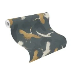 Tapete Barbara Home Collection Kranich Anthrazit-Beige -Home Wallpaper Store Tapete Barbara Home Collection Kranich Anthrazit Beige 63212141 3