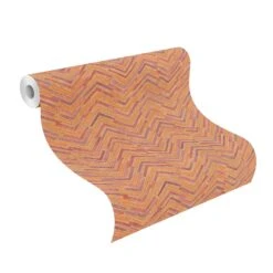 Tapete Barbara Home Collection Zickzack Beige-Orange -Home Wallpaper Store Tapete Barbara Home Collection Zickzack Beige Orange 63212148 2