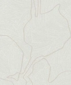 Tapete Vlies Floral Glanz-Effekt Weiß Marburg 57948