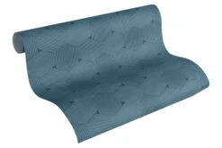 Vliestapete Waben-Optik Lutèce Blau 32659-5 -Home Wallpaper Store Tapete Grafik AS Creation blau 32659 5 170071 1