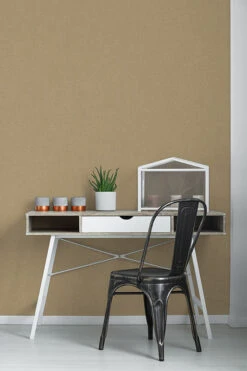 Tapete Kretschmer Deluxe Struktur Uni Gold 41000-80