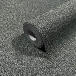 Papis Loveday Tapete 86750 Textil Optik Uni Anthrazit