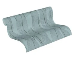 A.S. Creation Tapete Vlies 36497-2 Floral Blätter Blau Braun