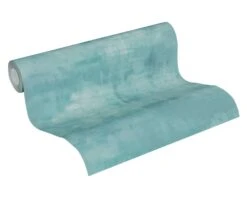 A.S. Creation Tapete Vlies 37278-4 Vintage Uni Aquarell Blau Grau