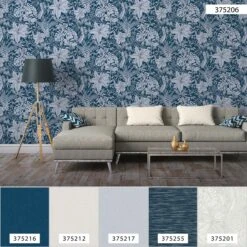 A.S. Creation Tapete Vlies 37520-6 Dschungel Blau Weiß Grau -Home Wallpaper Store Tapete Vlies 37520 6 Dschungel blau weiss grau 63206020 2