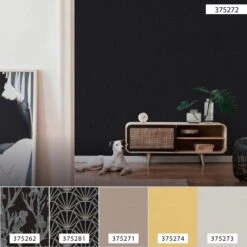 A.S. Creation Tapete Vlies 37527-2 Meliert Einfarbig Schwarz Weiß -Home Wallpaper Store Tapete Vlies 37527 2 meliert Einfarbig schwarz weiss 63206050 1