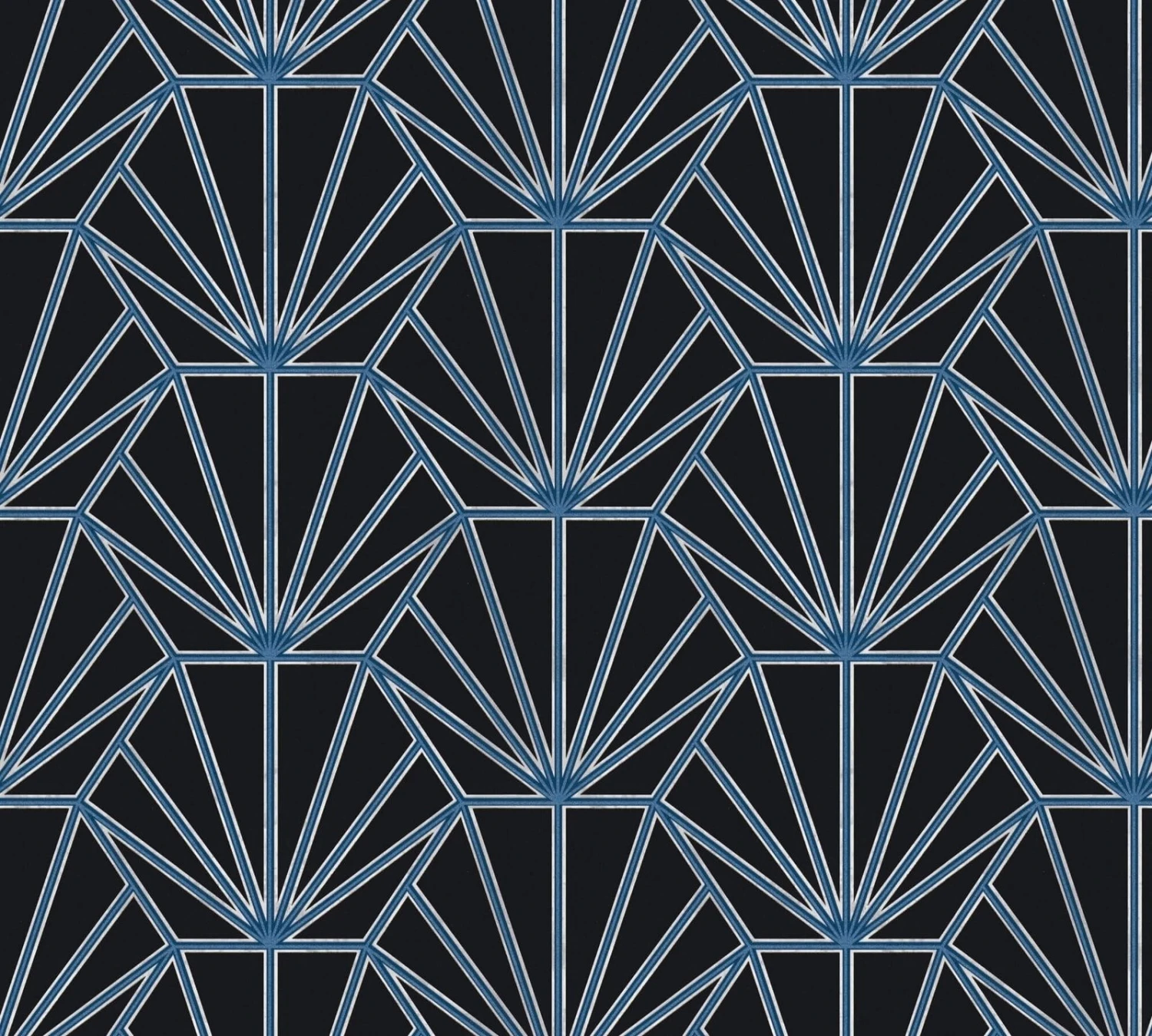 A.S. Creation Tapete Vlies 37528-2 Ornamente Schwarz Blau Weiß Silber 2 A.S. Creation Tapete Vlies 37528-2 Ornamente Schwarz Blau Weiß Silber – Bild 2