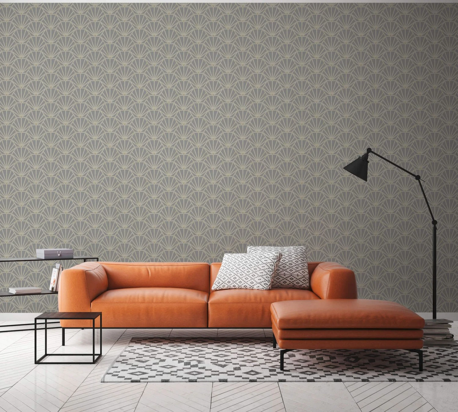 A.S. Creation Tapete Vlies 37528-5 Ornamente Grau Gold Weiß 6 A.S. Creation Tapete Vlies 37528-5 Ornamente Grau Gold Weiß – Bild 6