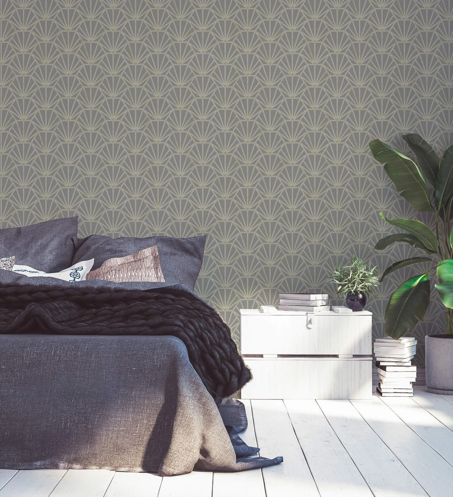 A.S. Creation Tapete Vlies 37528-5 Ornamente Grau Gold Weiß 5 A.S. Creation Tapete Vlies 37528-5 Ornamente Grau Gold Weiß – Bild 5