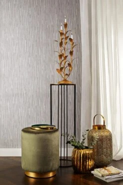 Barbara Home Vliestapete Streifen Grau Silber 536348 -Home Wallpaper Store Tapete Vlies 536348 Streifen grau silber 63203579