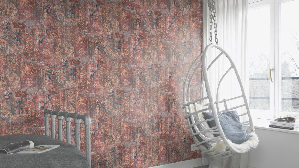 Barbara Home Vliestapete Musterteppich Pink Bunt 536539 4 Barbara Home Vliestapete Musterteppich Pink Bunt 536539 – Bild 4