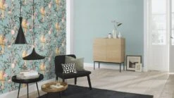 Tapete Vlies 542431 Einfarbig Blau -Home Wallpaper Store Tapete Vlies 542431 Einfarbig blau 63205200 2