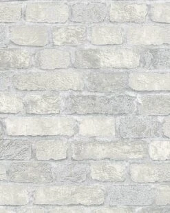 Tapete Vlies Steinmauer 3D Granulat Creme Brique 58411