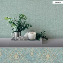 Tapete Vlies Einfarbig Struktur Glitzer Türkis 38097-6 -Home Wallpaper Store Tapete Vlies Einfarbig Struktur Glitzer tuerkis 38097 6 63209846 1