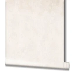 Tapete Vlies Einfarbig Textil Creme Glanz 32712