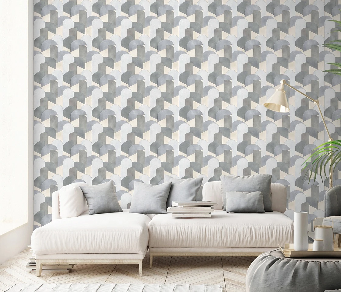 Tapete Vlies Elle Bögen 3D Silber Gold Glitzer 10155-10 2 Tapete Vlies Elle Bögen 3D Silber Gold Glitzer 10155-10 – Bild 2