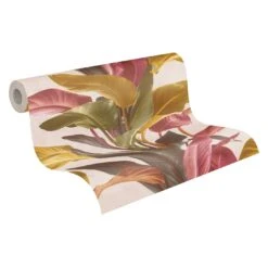 Tapete Vlies Floral Blätter Braun Rot Weiß 37862-2 -Home Wallpaper Store Tapete Vlies Floral Blaetter braun rot weiss 37862 2 63206697 4