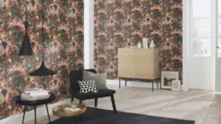 Tapete Vlies Blumen Grün Bunt Rasch Passepartout 605662 -Home Wallpaper Store Tapete Vlies Gebluemt gruen Rasch Passepartout 6 2