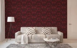 A.S. Creation Tapete Vlies Gittermuster Rot Schwarz Glanz 37465-2 -Home Wallpaper Store Tapete Vlies Gittermuster rot schwarz Glanz 37465 2 63204139 4