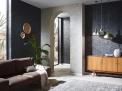 Tapete Vlies Marburg Linie Zick-Zack Grau Metallic 84880 -Home Wallpaper Store Tapete Vlies Marburg Linie Zick Zack grau metallic 84880 63204748 3