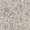 Tapete Vlies Blumen Vogel Beige-grau Rasch Florentine 449471