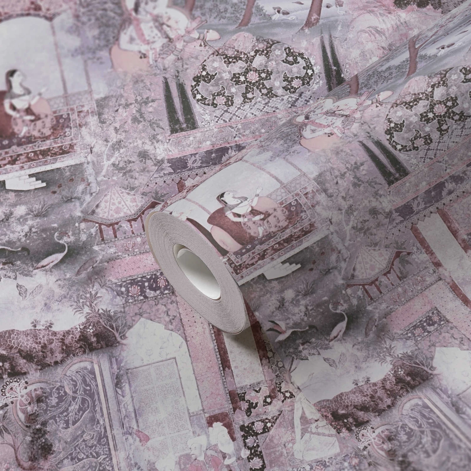 A.S. Creation Tapete Vlies Orient Muster Lila Grau 38174-4 2 A.S. Creation Tapete Vlies Orient Muster Lila Grau 38174-4 – Bild 2