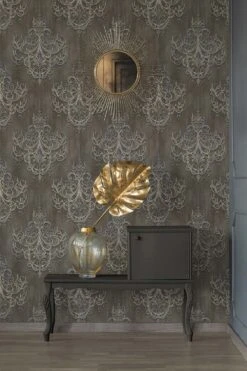 Tapete Vlies Ornamente Barock Braun Blau Weiss 38096-1 -Home Wallpaper Store Tapete Vlies Ornamente Barock braun blau weiss 38096 1 63209837