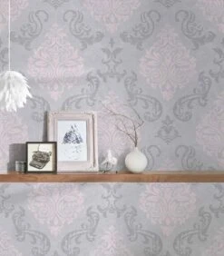 A.S. Creation Tapete Vlies Ornamente Glitzer Rosa AS Creation 95372-6 -Home Wallpaper Store Tapete Vlies Ornamente Glitzer rosa AS Creation 95372 6 173216 9