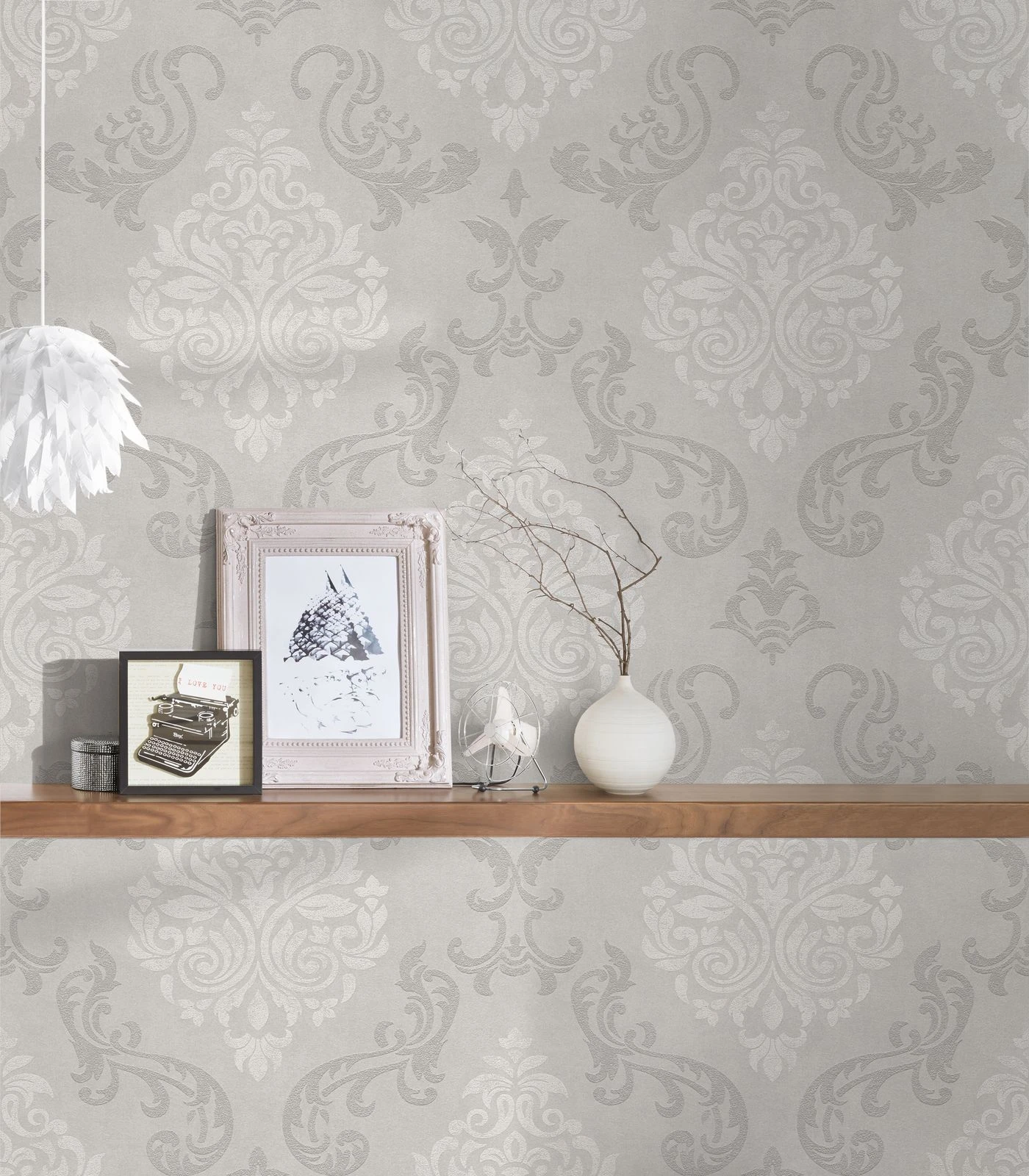 A.S. Creation Tapete Vlies Ornamente Glitzer Taupe AS Creation 95372-1 3 A.S. Creation Tapete Vlies Ornamente Glitzer Taupe AS Creation 95372-1 – Bild 3