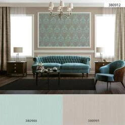 Tapete Vlies Ornamente Klassik Mint-grün Beige 38091-2 -Home Wallpaper Store Tapete Vlies Ornamente Klassik mint gruen beige 38091 2 63209817 1